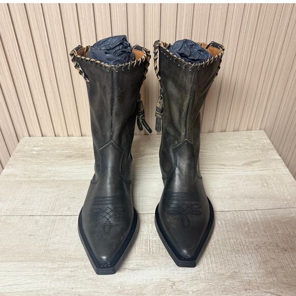 FRANCO SARTO Sarto Lance Western Booties Sz 7M Women's Shoes - Picture 3 of 12